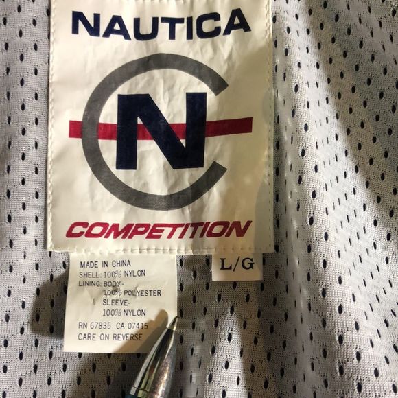 Vtg 90s Nautica Competition Mens Jacket Windbreaker Color Block - Picture 14 of 16